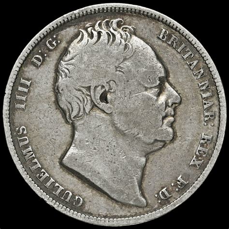 1834 William Iv Milled Silver Half Crown Fine