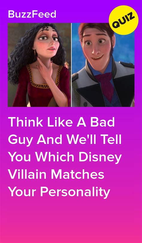 Think Like A Bad Guy And We Ll Tell You Which Disney Villain Matches