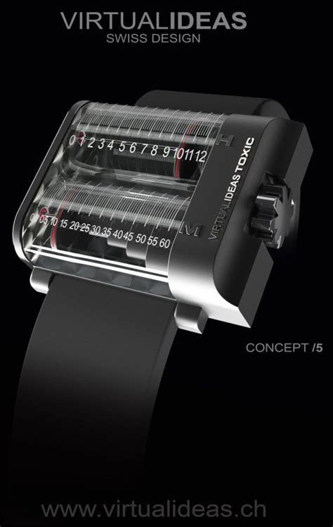 Virtual Ideas Toxic Linear Time Watch Concept Ablogtowatch Watch