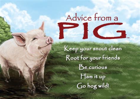 Too bad you aren't one of them. "Root for your friends." Advice from a Pig #magnet | Nature quotes, Pigs quote, Inspiring quotes ...