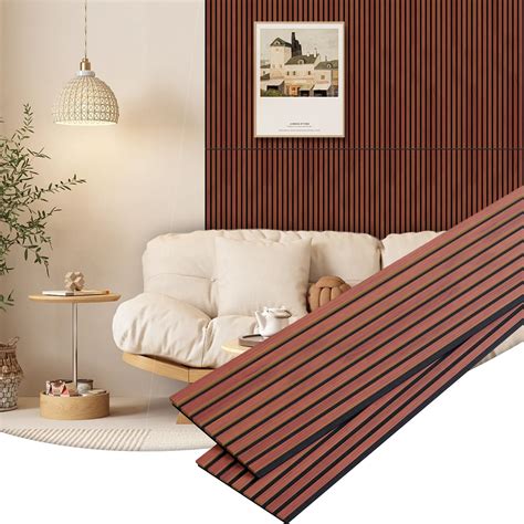 Wood Slat Wall Panel2 Pack Acoustic Wood Wall Panels472” X 128” Wood Slat Acoustic Panels