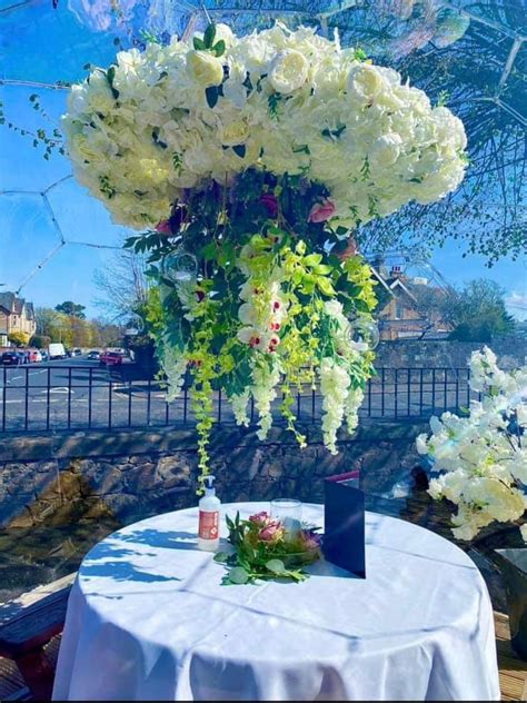 Large Wedding Flower Floral Hanging Metal Chandelier Floral Etsy