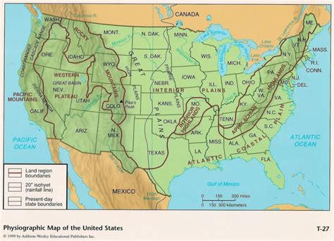 Printable Us Geography Map - Printable US Maps