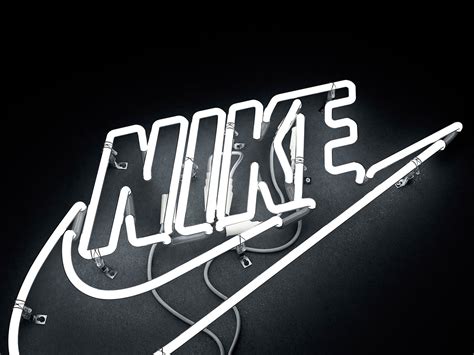 Neon Nike Swoosh Logo