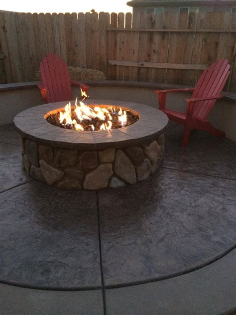 Garden table propane fire pit; fireplace - How can I get my gas fire pit to have a larger ...