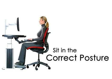How To Sit Correctly At Your Desk Proper Sitting Posture At Computer