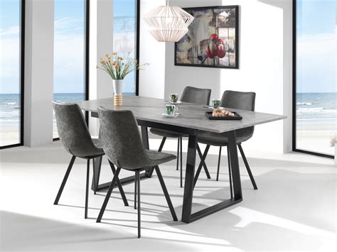 Table à manger extensible caractéristique robuste et chic chêne vieilli