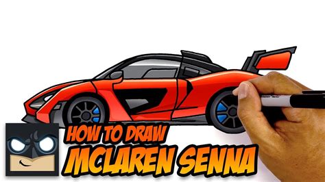 How To Draw A Mclaren Senna Youtube