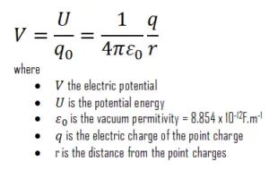 Electric Potential Energy Definition Formula Calculation
