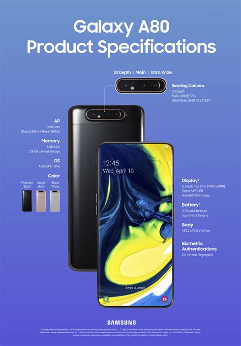 Infographic Galaxy A80 And Galaxy A70 Specs At A Glance Samsung Global Newsroom