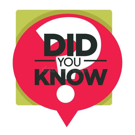 Question Or Interesting Fact Did You Know Isolated Icon Vector