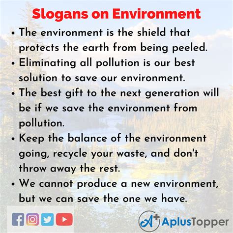 Slogans On Environment Unique And Catchy Slogans On Environment A