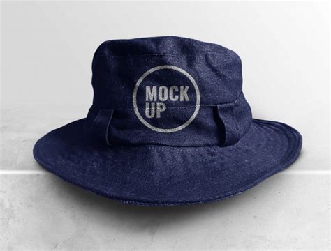 Download Jean hat bucket mockup realistic | Premium PSD File