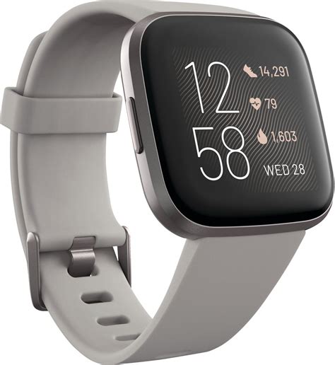 Customer Reviews Fitbit Versa Health Fitness Smartwatch Mist Gray