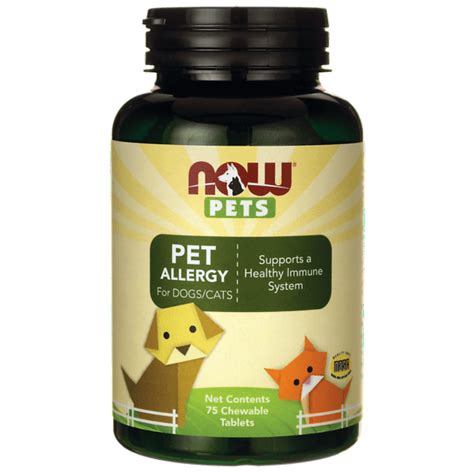 Now Foods Pet Allergy For Dogscats 75 Chwbls