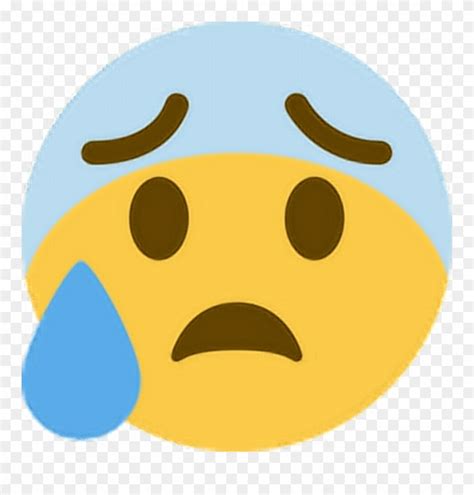 Download Ohno Scared Worried Emoticon Face Express Worried Emoji
