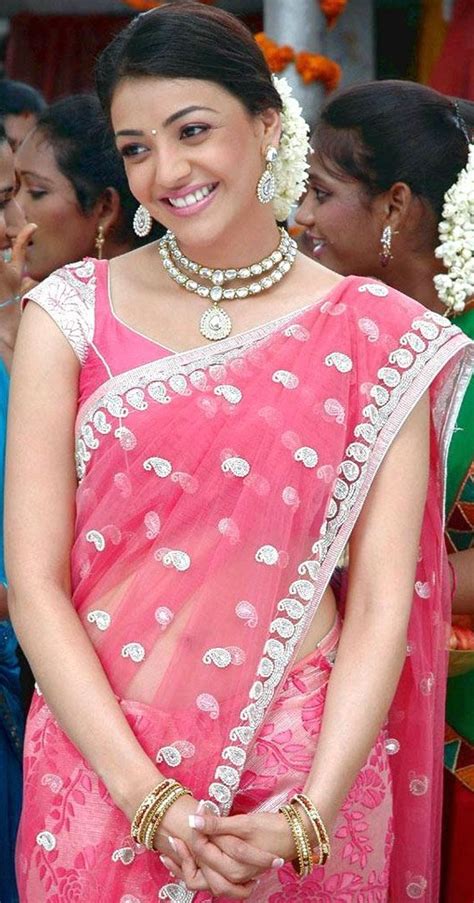 Kajal Agarwal In Pink Saree