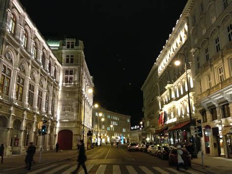 Vienna At Night Beautiful Places Street View Places