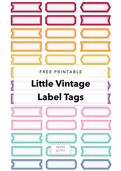 Maybe you would like to learn more about one of these? Free Printable Little Vintage Label Tags - tortagialla