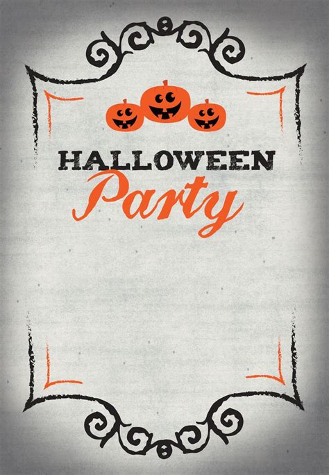 Free Printable Halloween Party Invitations Free Printable Masterpiece