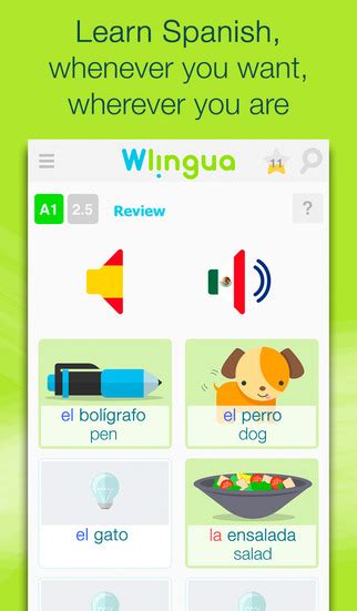 Learn german with 5 minutes of practice daily. Learn Spanish with Wlingua app review - appPicker