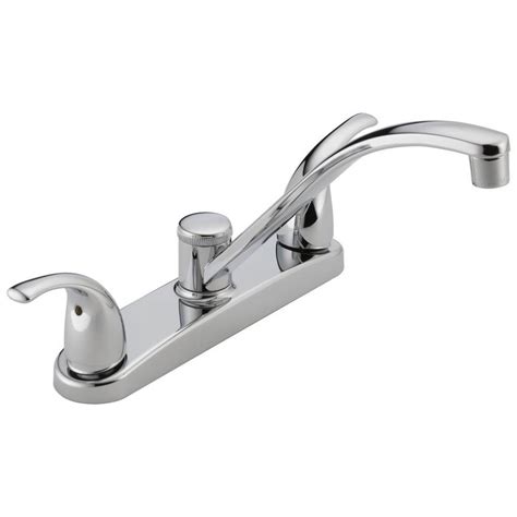 Peerless kitchen faucets provide a steady stream of water complemented by a powerful spray to wash away grime and make sink cleaning a spray away messes. Peerless Chrome 2-Handle Deck Mount Low-arc Kitchen Faucet ...
