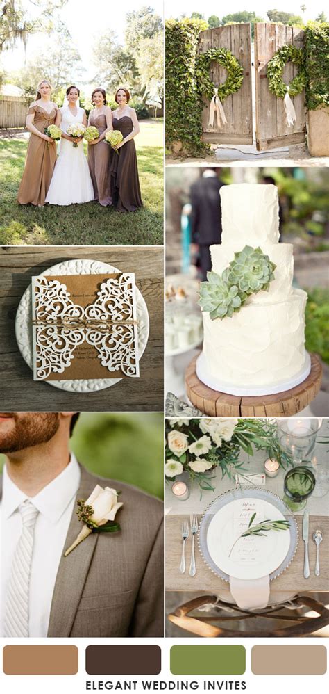How to Choose Brown As Your Wedding Colors By Season