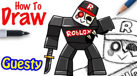 How To Draw Guesty Roblox