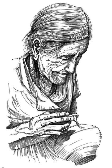 Retrato De Anciana Ceramista De La Selva Peruana Tarapoto Perú