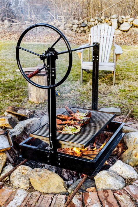 Custom Adjustable Fire Pit Grill Grate Buy Tripod Round Outdoor Fire Pit Cooking