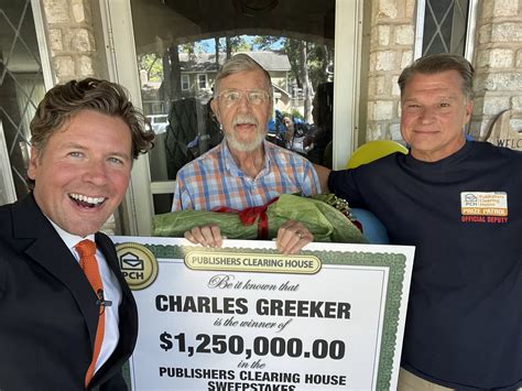 Congratulations, Charles! 🤩💵🎉🎈🍾🌹 - PCH Prize Patrol