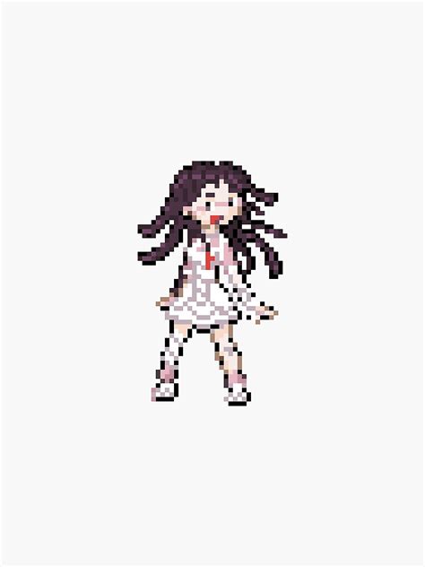 Mikan Tsumiki Pixel Sprite Sticker For Sale By Cfllightbulb Redbubble