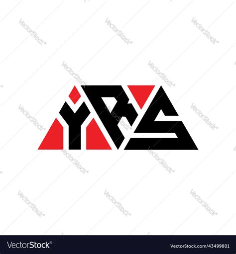 Yrs Triangle Letter Logo Design Royalty Free Vector Image