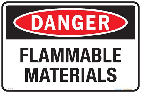 Danger Flammable Materials 450x300 Mtl Euro Signs And Safety