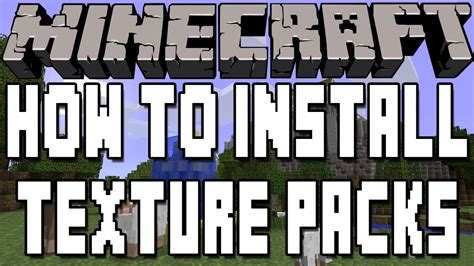 Resource packs simplify the minecraft modding experience, and you can download and install them in just a few minutes. How To Install Texture Packs In Minecraft - YouTube