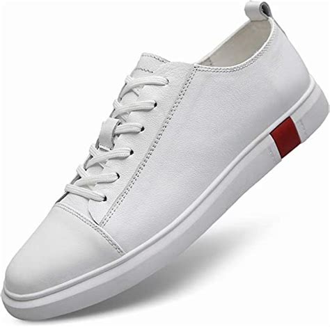 Men Genuine Leather Shoes Natural Leather Sneakers