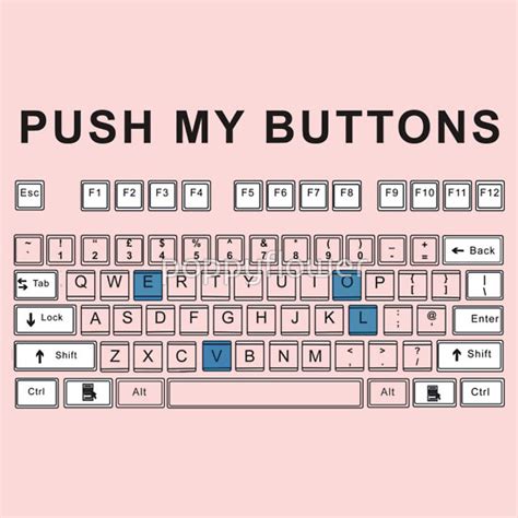 Push My Buttons T Shirts And Hoodies By Poppyflower Redbubble