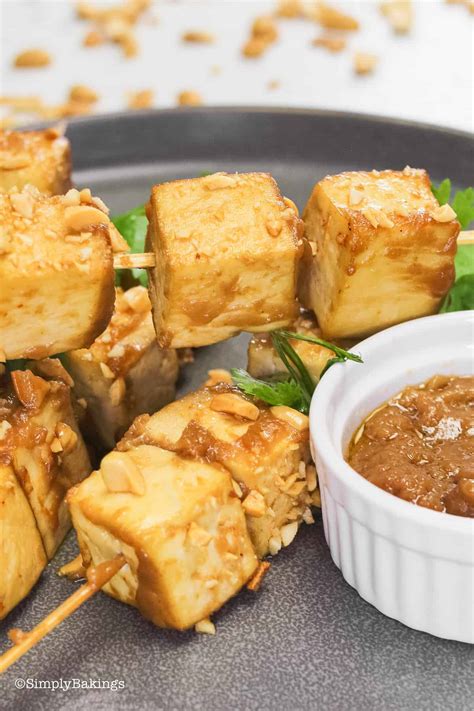 Tofu Satay With Peanut Sauce 6 Simply Bakings