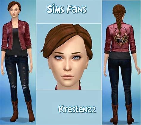 My Sims 4 Blog Claire Redfield Sim And Clothing By Kresten 22