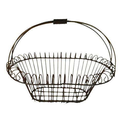Shop for wire baskets in storage baskets & bins. Rustic Farmhouse Large Oval Wire Basket with Fixed Handle ...