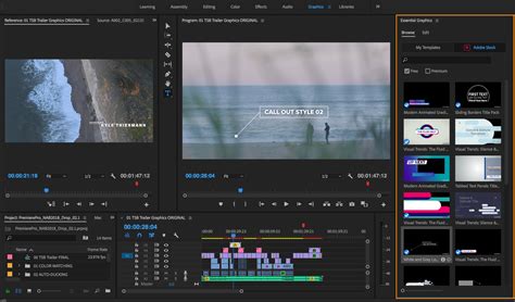 It features simple text animations and smooth transitions. Use and customize Motion Graphics templates in Premiere Pro