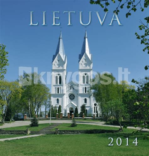 2014 Metų Kalendorius „lietuva“ Knygoslt