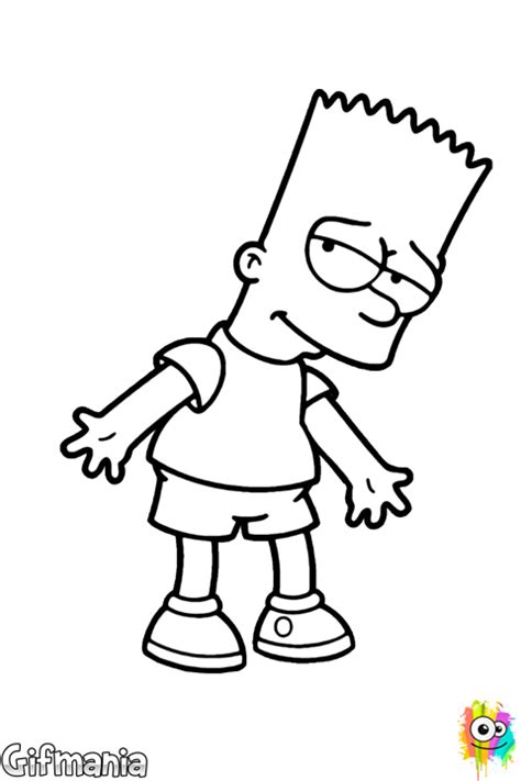 Dibujo De Bart Simpson Bart Simpson Dibujo