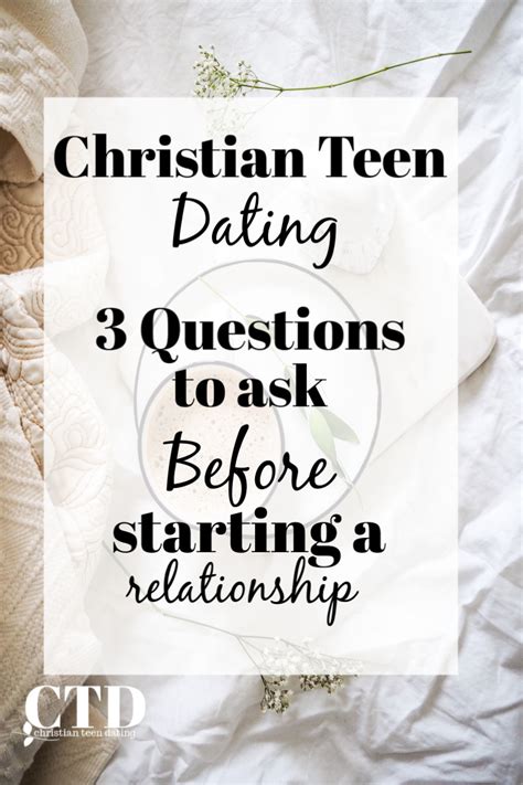 Authors lee and leslie strobel say the following questions are important to consider before you being a dating relationship. Christian Teen Dating: Potential? 3 Questions to Ask ...