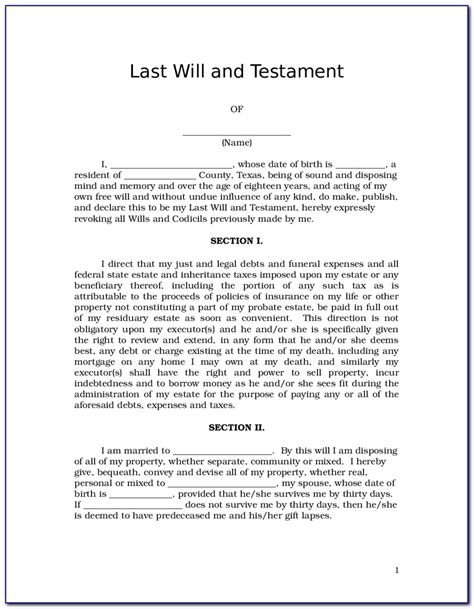 This document preview is formatted to fit your mobile device. Last Will And Testament Forms Canada - Form : Resume ...