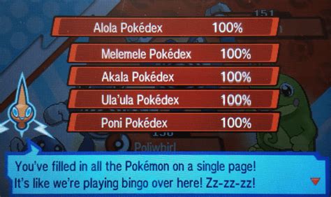 I Completed The Alola Pokedex This Was My First Pokemon Game R