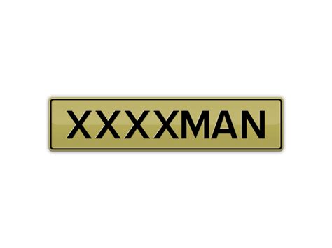 Xxxxman Fourex Man Number Plates For Sale Qld Mrplates