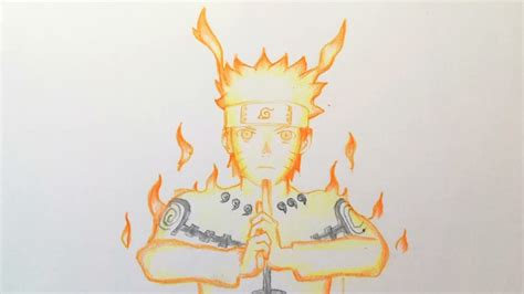 Drawing Naruto Shippuden Naruto Kyubi Mode Youtube