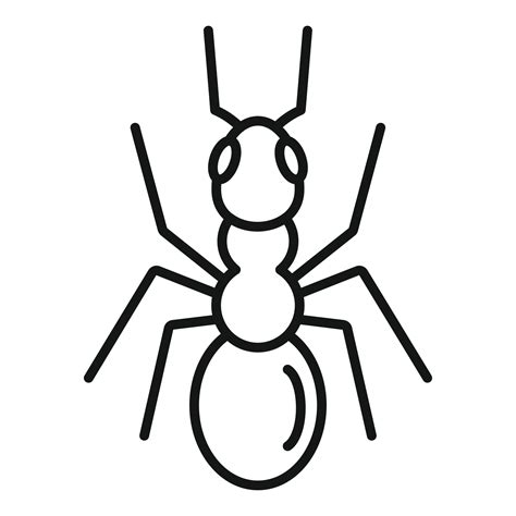 Cute Ant Icon Outline Style 14636852 Vector Art At Vecteezy