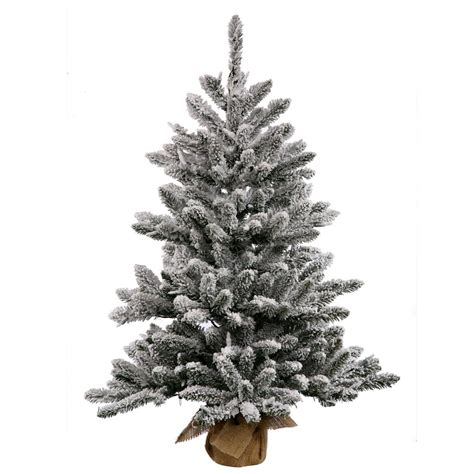 Vickerman 24 Flocked Anoka Pine Artificial Christmas Tree Unlit